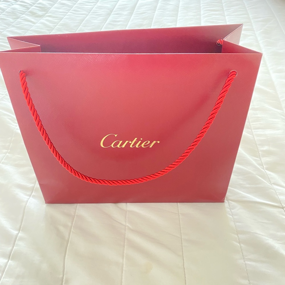 Cartier Red & Gold Collectible Gift Bag